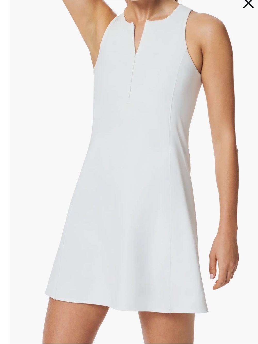 SPANXshape™ Get Moving Zip Front Dress | Vivid White